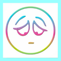 Emoticon "Dejected" posters