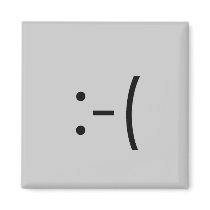 Emoticon - frown magnets