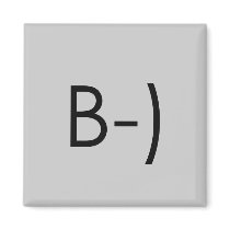 Emoticon - glasses magnets