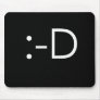 Emoticon - grin mouse mat