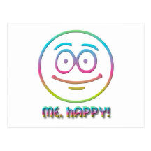 Emoticon "Me, Happy!" Post Cards