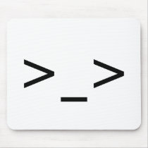 >_> Emoticon Mousepad