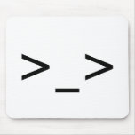 >_> Emoticon Mousepad
