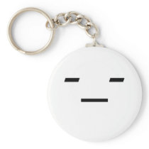 Emoticon: Not Amused Keychains