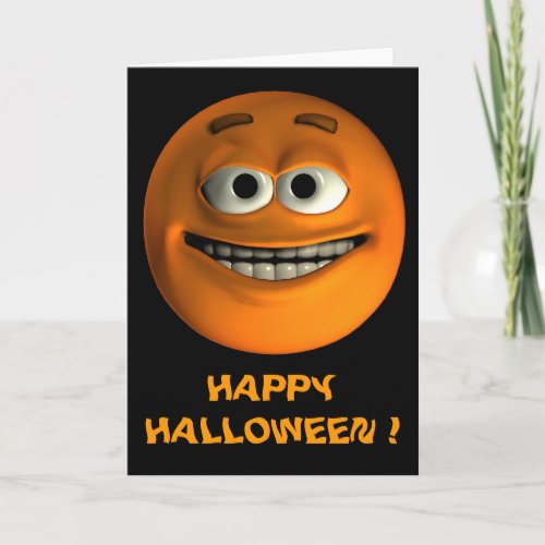 Emoticon Orange card