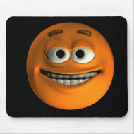 Emoticon Orange mousepad