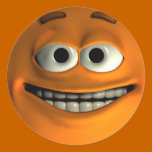 Emoticon Orange stickers