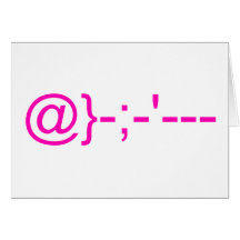 emoticon rose card