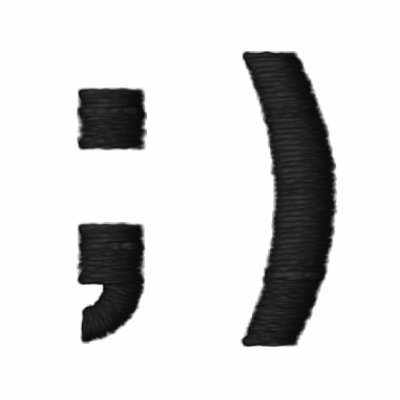 Emoticon Wink Smiley Embroidered Shirt by fat_fa_tin