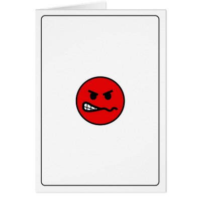 Emoticons - Angry Card by JocelynDawn