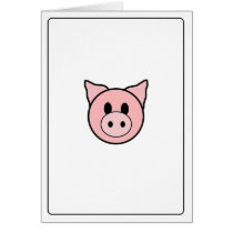Emoticons - Customizable Pig cards