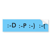 Emotion bumper sticker bumper stickers