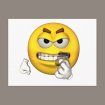 Emotion Guy - Baring Teeth Postcard