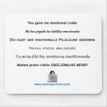 Emotional Crabs Mouse Pad