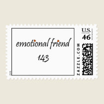 Emotional Friend I Love You Stamp
