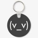 Emotionless (Japanese Smiley) keychains by marquita575 Emotionless (Japanese Smiley) keychains