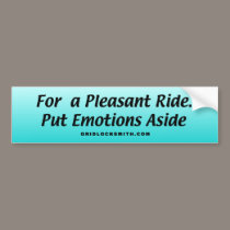 EmotionsAside bumper stickers by gridlocksmith EmotionsAside bumper stickers