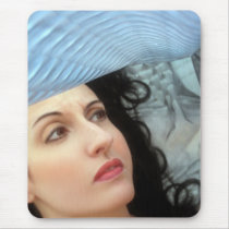 Emotive Whirlwind - Self Portrait Mouse Pad