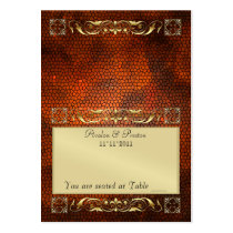 Emperior Amber Folding Table Placecard Business Card