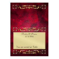 Emperior Red Folding Table Placecard Business Cards