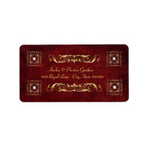 Emperior Rosewood Address Labels