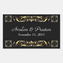 Emperor Black Save The Date Sticker