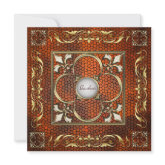 Emperor Fleur De Lis Amber Regency Invitation invitation