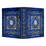 Emperor Fleur De Lis Blue Guest Book Binder