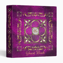 Emperor Fleur De Lis Pink Guest Book Binder