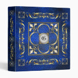 Emperor Fleur De Lis Sapphire Stain Glass Binder