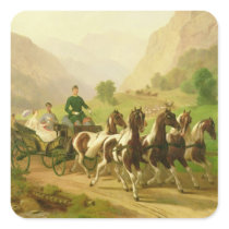 Emperor Franz Joseph I of Austria Square Sticker