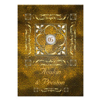 Emperor Gold Save The Date Fleur Invitation