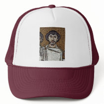 Emperor Justinian And His Court, And Bishop Maxim Mesh Hats