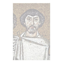 Emperor Justinian And His Court, And Bishop Maxim Custom Stationery