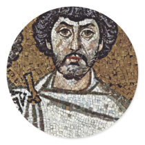 Emperor Justinian And His Court, And Bishop Maxim Stickers