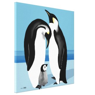 Emperor Penguin Art Gallery Wrap Canvas