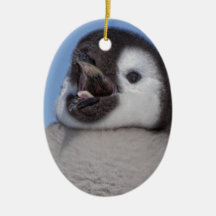 Emperor Penguin Chick Christmas Tree Ornament