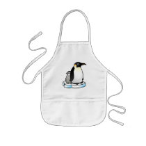 Emperor Penguin with Chick Aprons