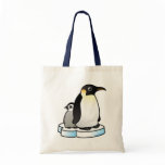 Emperor Penguin with Chick Canvas Bags