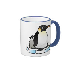 Customizable Penguin Family Ringer Mug