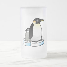 Emperor Penguin with Chick Coffee Mugs