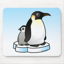 Emperor Penguin with Chick Mouse Pads