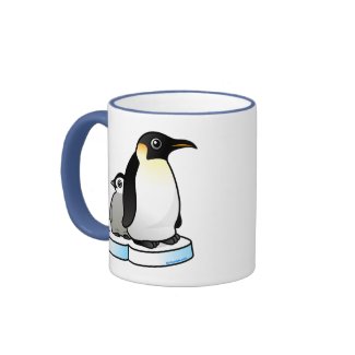 Emperor Penguin with Chick mug