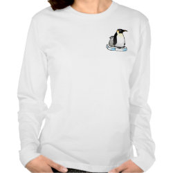 Customizable Penguin Family Women's American Apparel Fine Jersey Long Sleeve T-Shirt