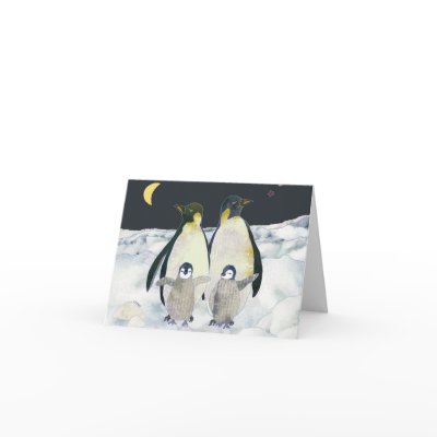 Emperor Penguins: Blank Card by daphne1024
