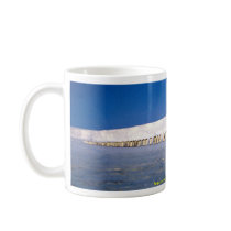 Emperor penguins by moonlight, Antarctica Mugs