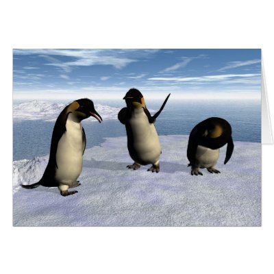 Emperor Penguins Note Card