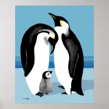Emperor Penguins Poster