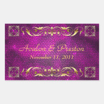 Emperor Pink Save The Date Sticker