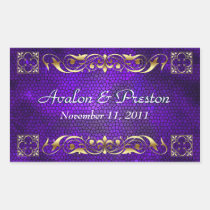 Emperor Purple Save The Date Sticker